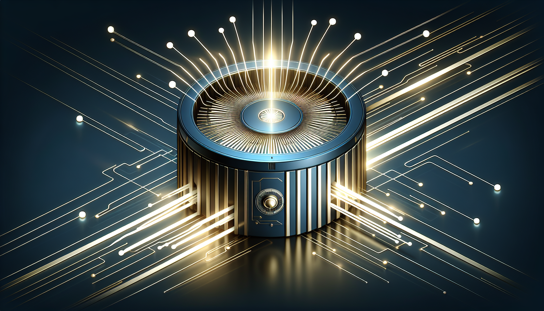 Illustration av digitalt valv